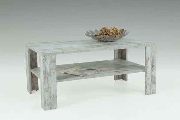 Couchtisch Tisch Loco 100x60 cm mit Ablageboden Vintage Eiche