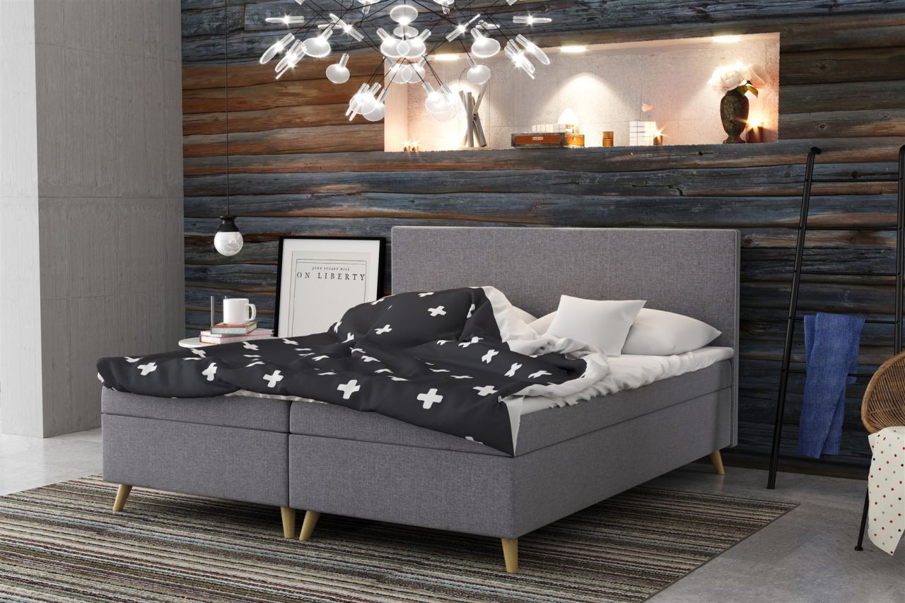 Boxspringbett Schlafzimmerbett BRICE 140x200cm