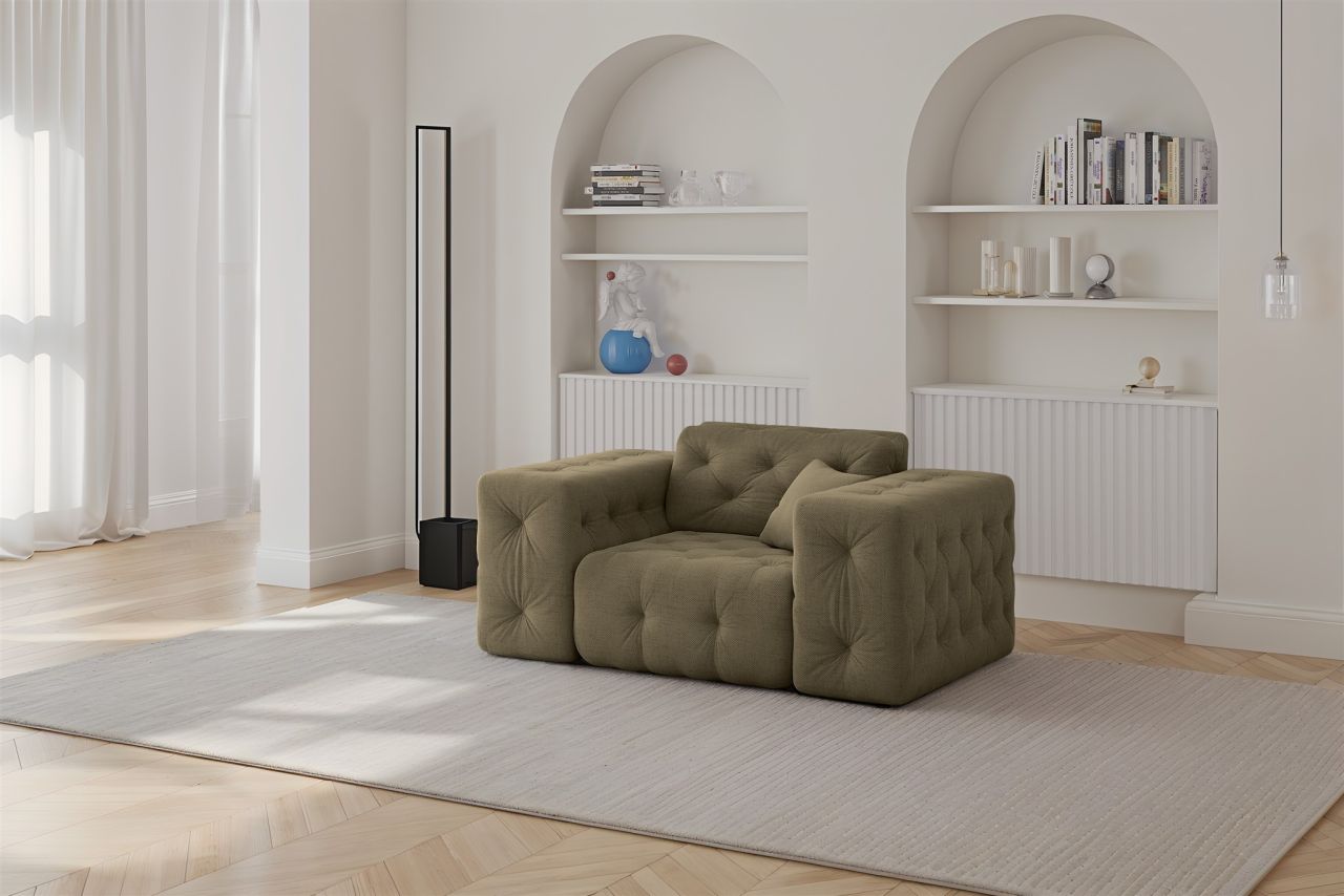 Sessel ersessel CHANTAL in Stoff Moly Grün