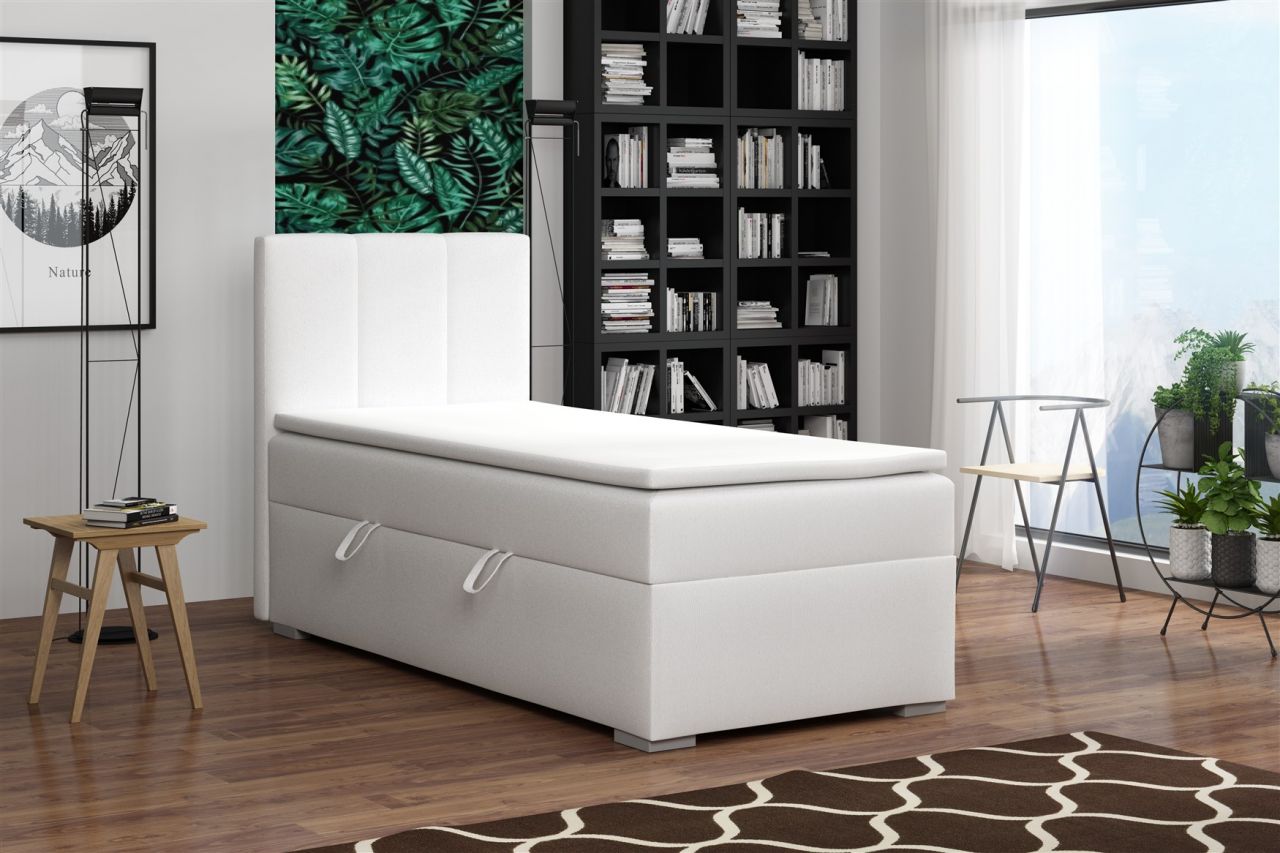 Boxspringbett Schlafzimmerbett SOPHIA MINI 90x200cm inkl.Bettkasten