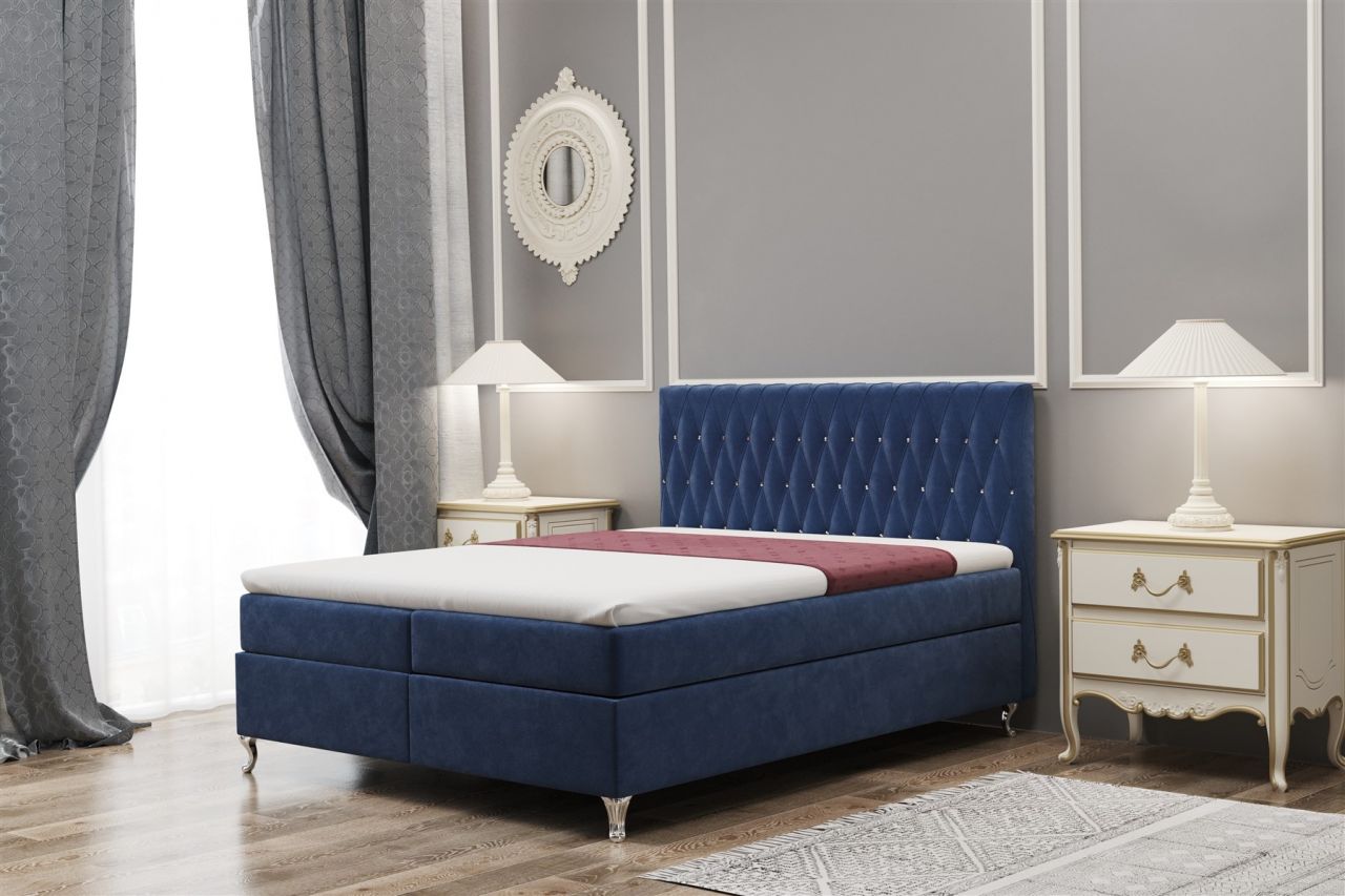 Boxspringbett Schlafzimmerbett ESME 120x200cm in div. Farbvarianten