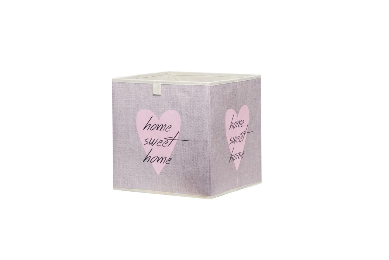 Fun-Möbel Faltbox Box - Delta -32 x 32 cm / 3er Set - Heart