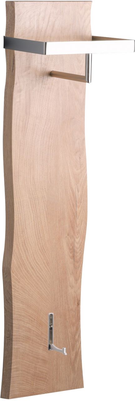 Fun Moebel Garderobe ADAM 25x110x20 cm inkl. 1 Haken Baumkante Dekor Eiche
