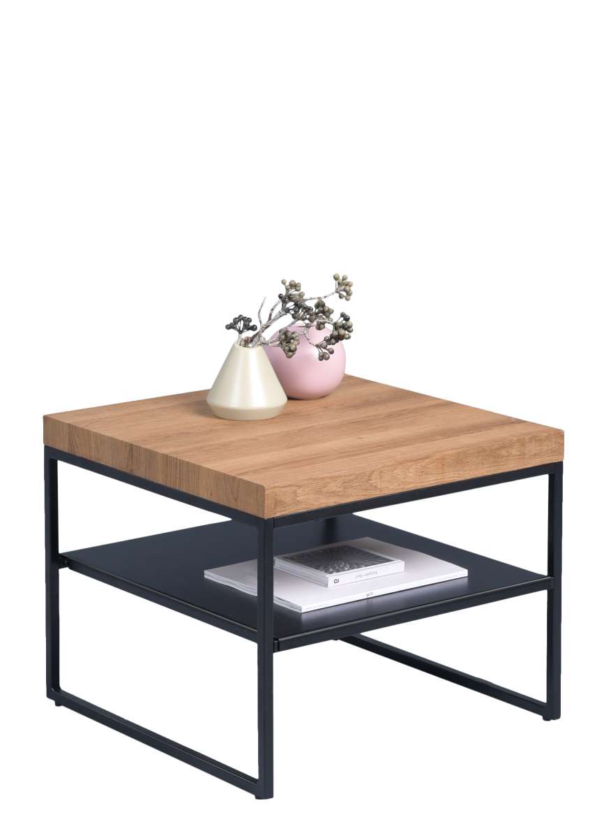 Couchtisch Beistelltisch MANO 50x50 cm Dekor Eiche braun | Couchtische