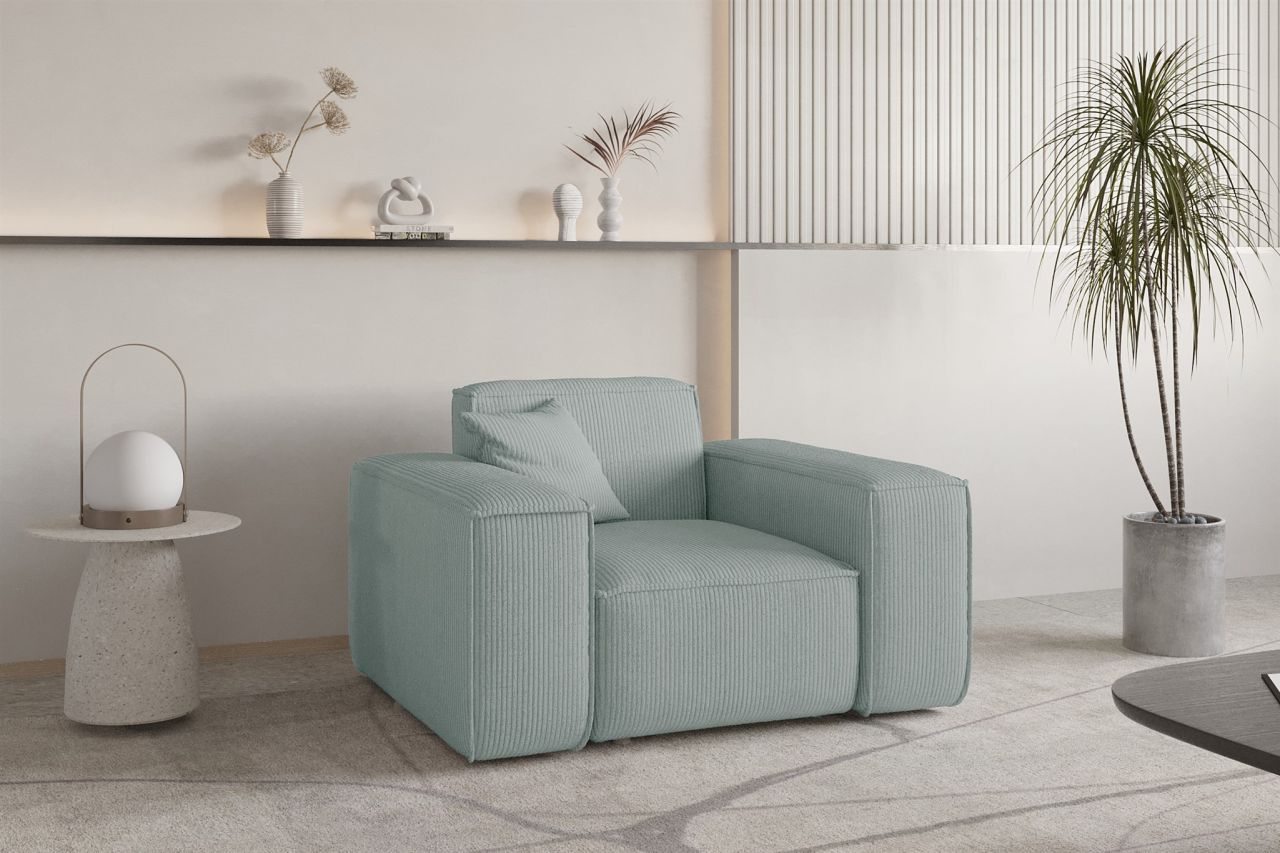 Sessel ersessel CELES PREMIUM in Stoff Scala Saphirblau