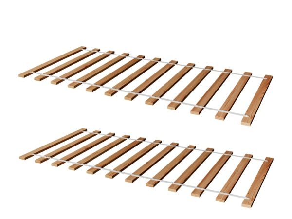 2ER SET Rollrost Lattenrost Rolllattenrost 120 x 200 cm Massivholz
