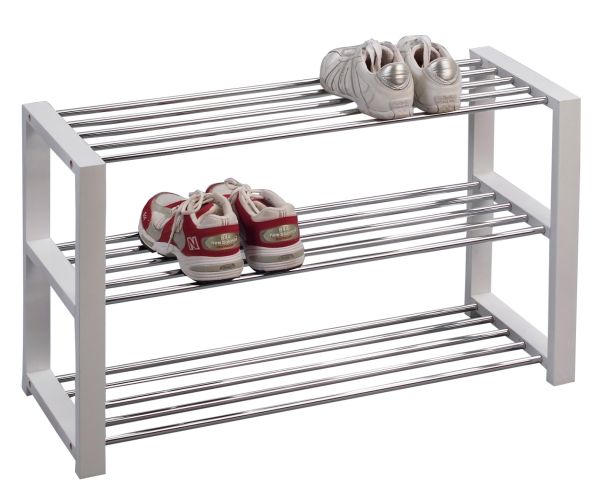 Schuhregal Schuhbank Regal - Run - Dekor Weiss 80 x 50 cm