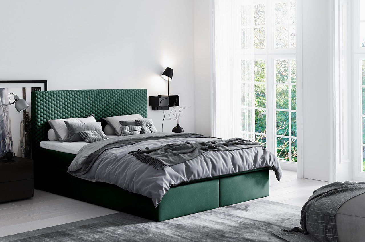 Boxspringbett Schlafzimmerbett SERGIO 120x200cm
