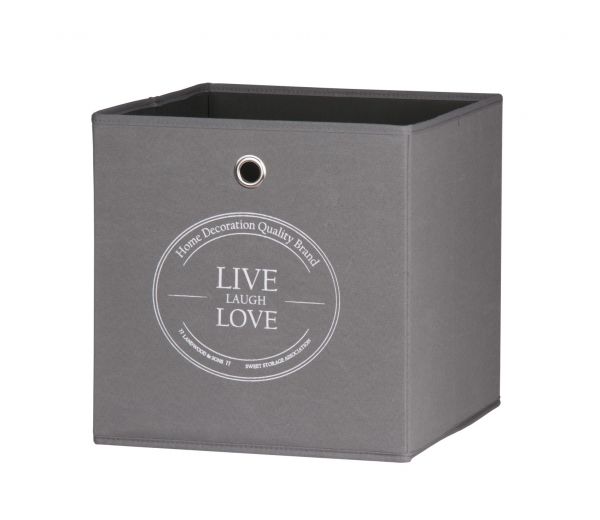 Faltbox Box - LIVE -32 x 32 cm - Anthrazit