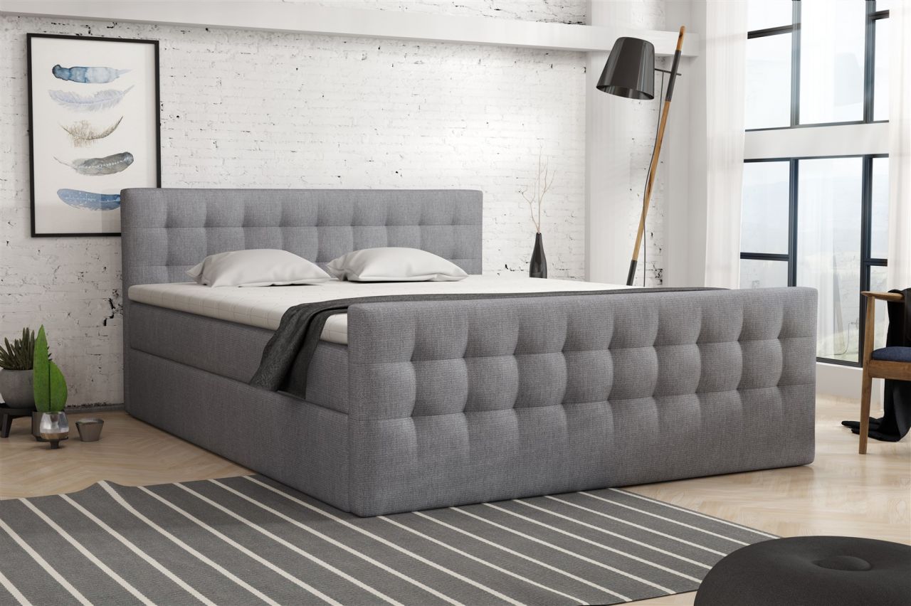 Boxspringbett Schlafzimmerbett ANKER 140x200cm in div. Farbvarianten