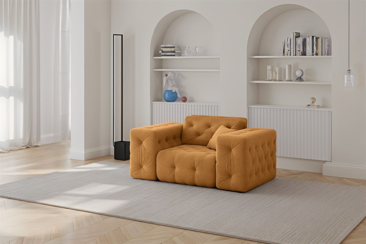 Sessel ersessel CHANTAL in Stoff Moly Orange