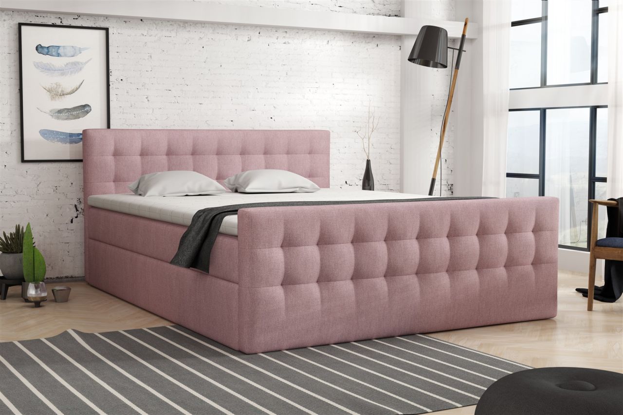 Boxspringbett Schlafzimmerbett ANKER 140x200cm in div. Farbvarianten
