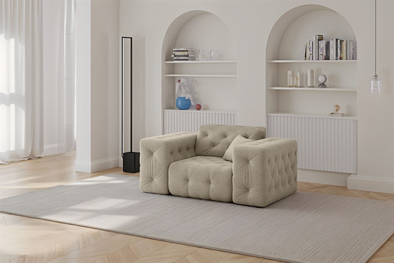 Sessel ersessel CHANTAL in Stoff Moly Beige
