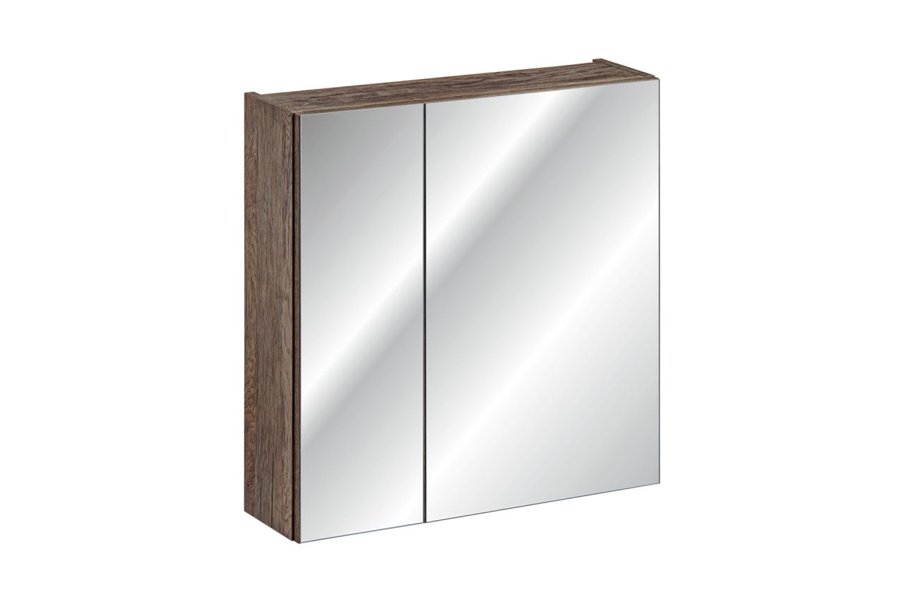 Badezimmer Spiegelschrank 60cm AKAN Vintage Eiche inkl. LED