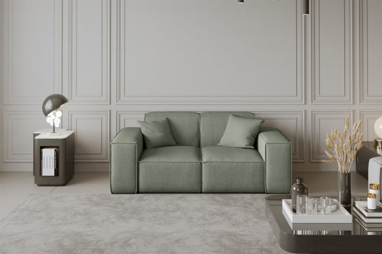 Sofa ersofa CELES 2-Sitzer in Stoff Scala Olivgrün