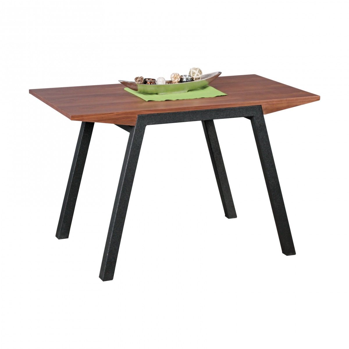 Fun Moebel Esstisch Tisch MALIN Vierfußtisch 120x76cm Walnuss-Furnier