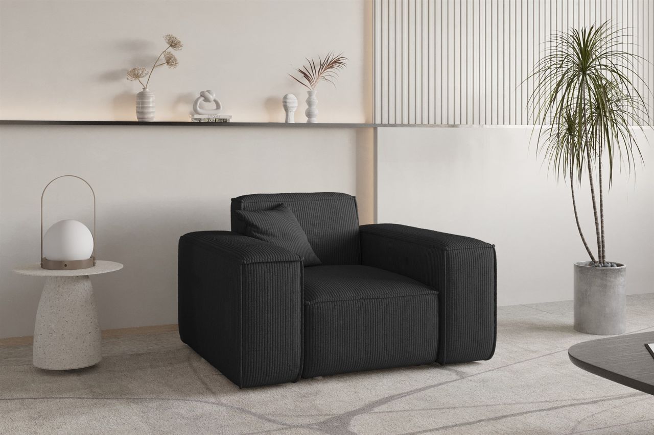 Sessel ersessel CELES PREMIUM in Stoff Scala Schwarz