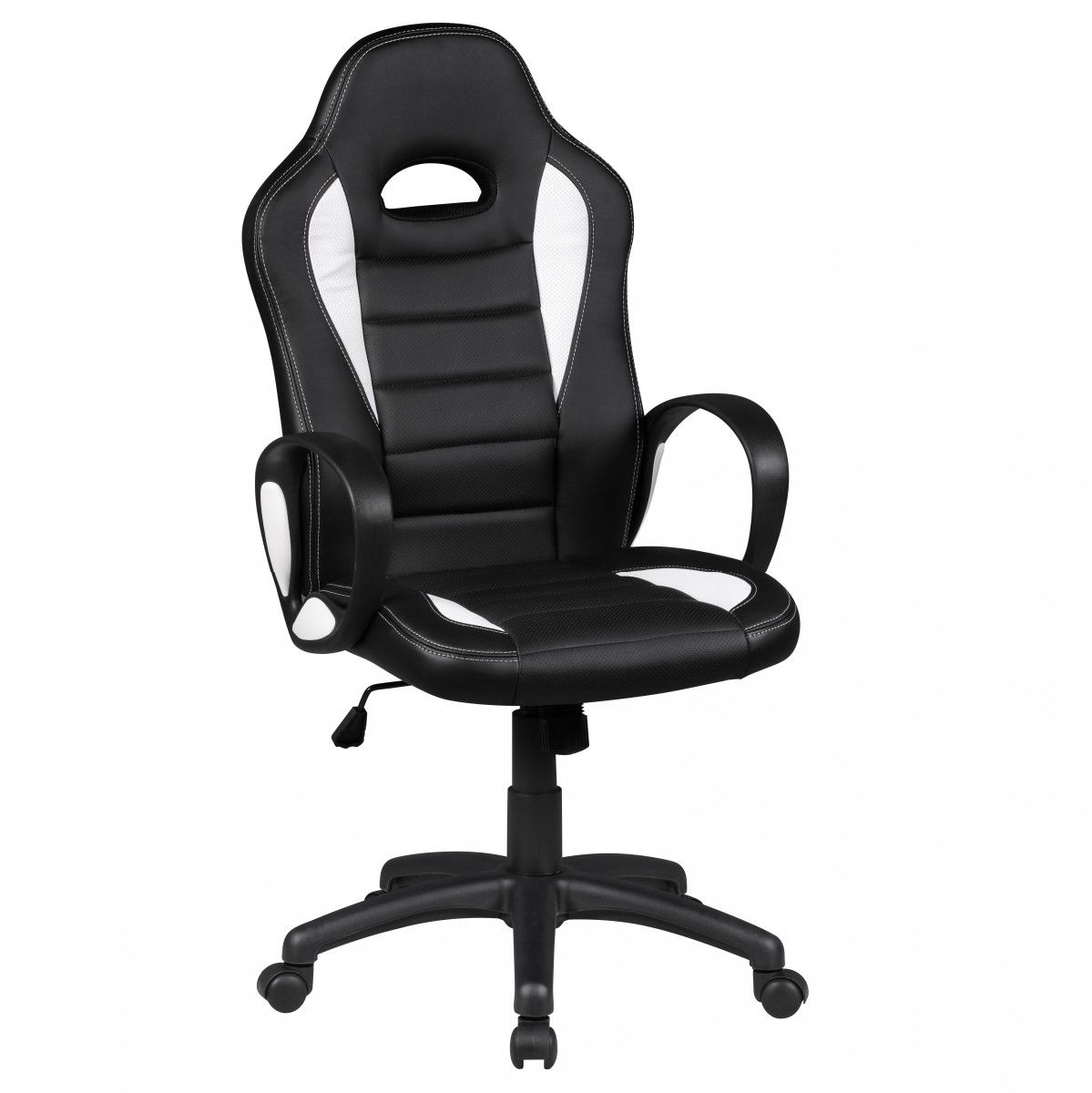 Drehstuhl Bürostuhl Chefsessel FAST - Schwarz / Weiss