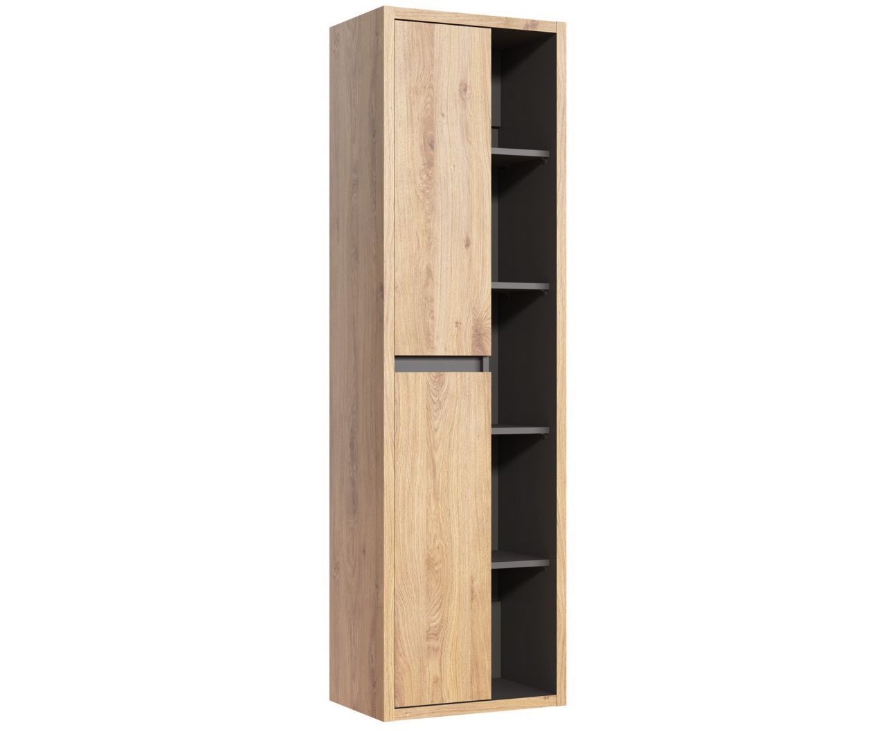 Badezimmer Hängeschrank 170x50x33 cm MARINA Shetland Eiche