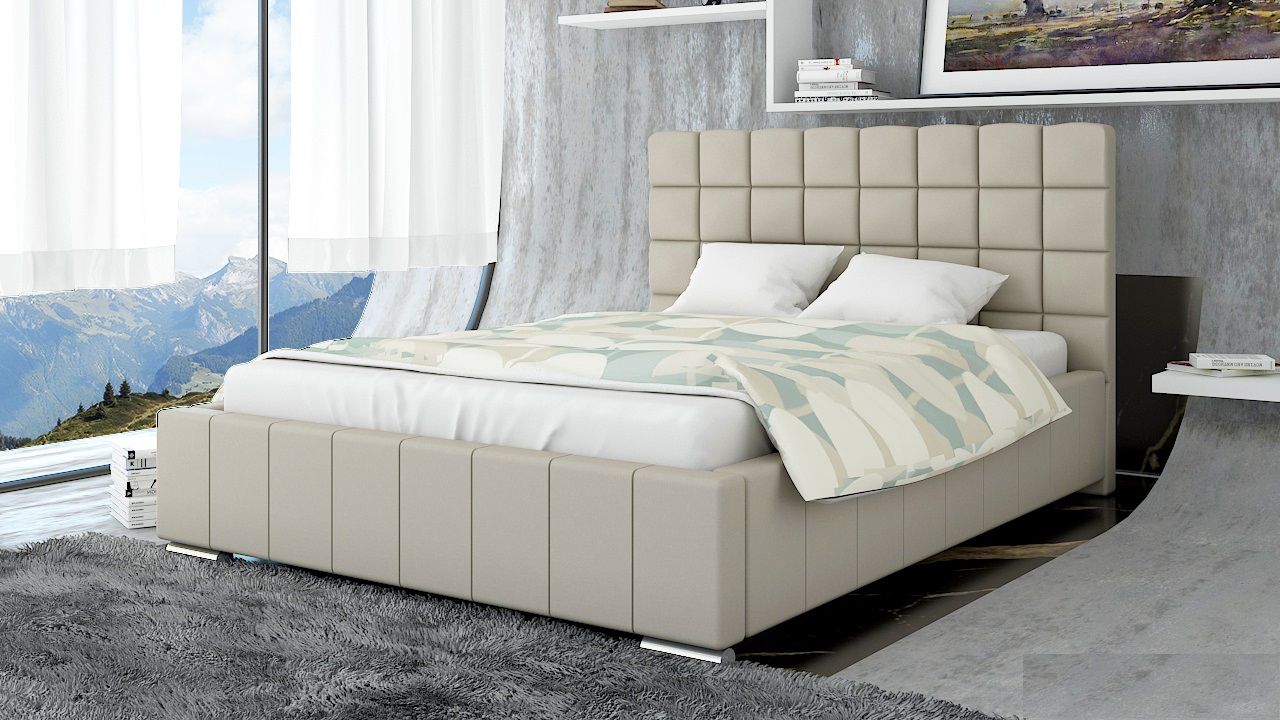 Polsterbett Bett Doppelbett MATTEO L 140x200cm inkl.Lattenrost