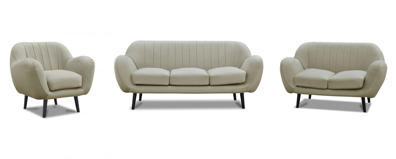 Sofa Set ADAMO 3-2-1 in diversen Stoff und Farbvarianten