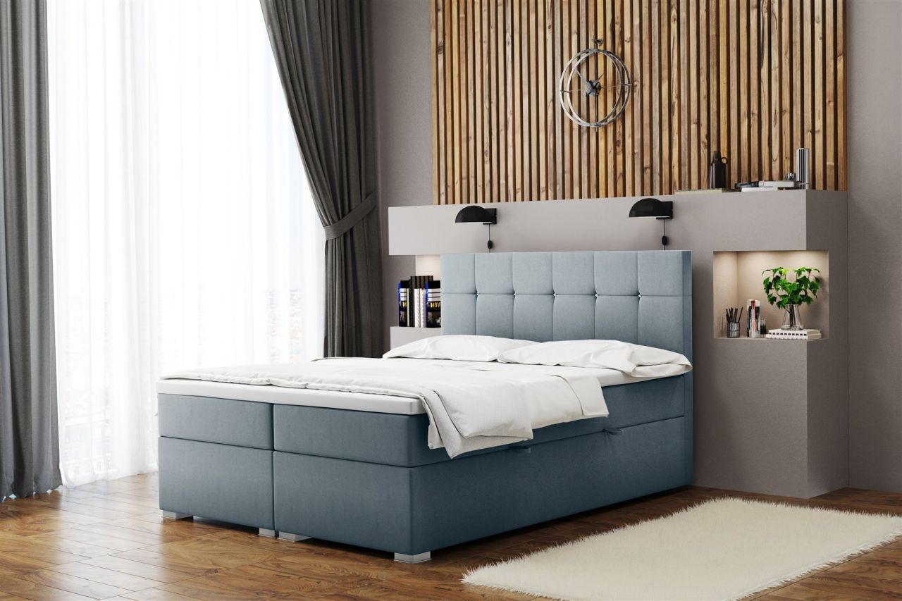 Boxspringbett Schlafzimmerbett ABELT 120x200cm in div. Farbvarianten