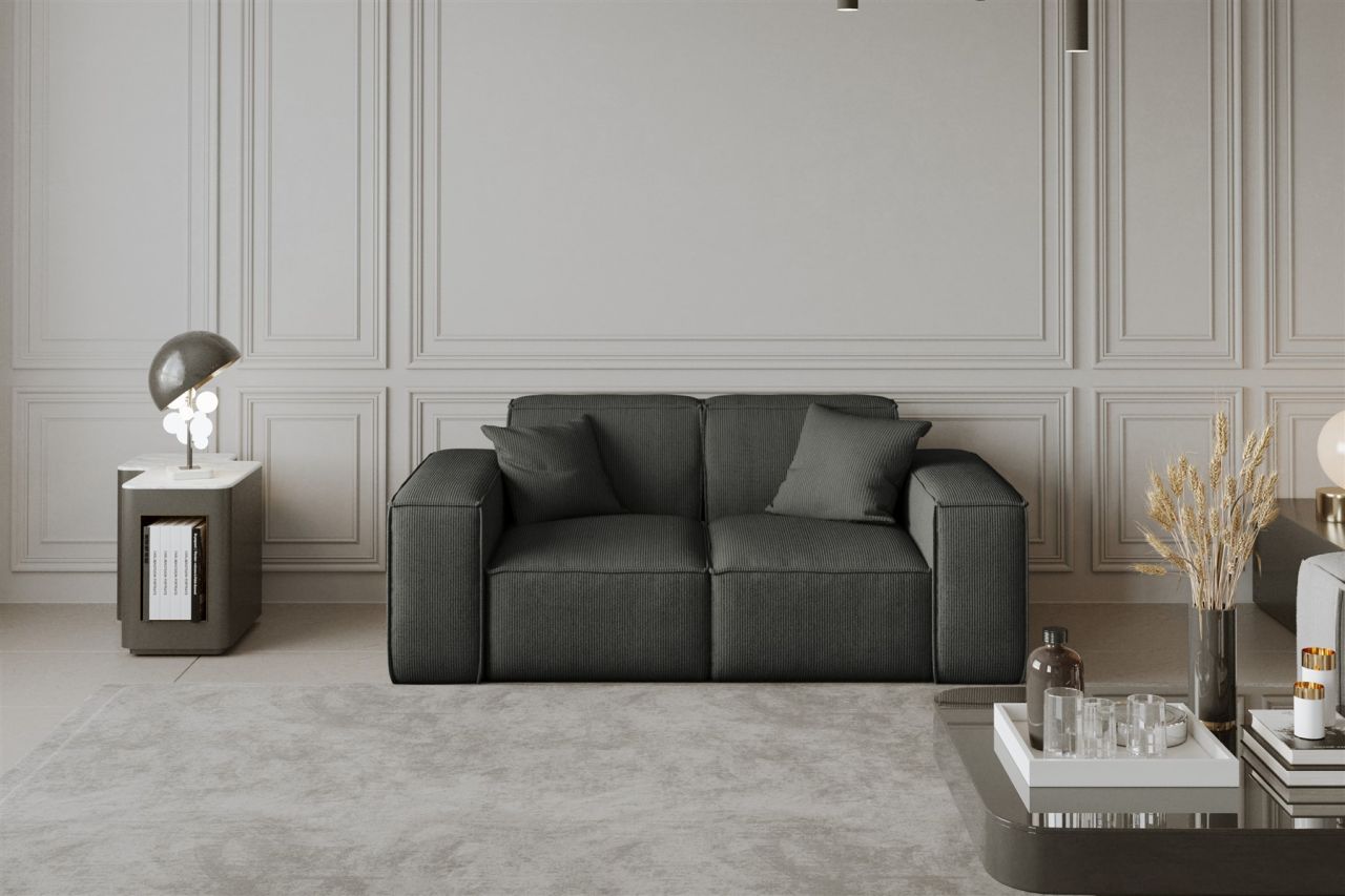 Sofa ersofa CELES 2-Sitzer in Stoff Scala Anthrazit
