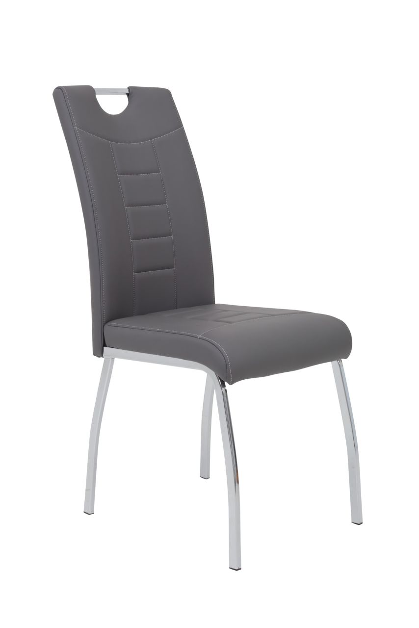 Esszimmerstühle Stühle Vierfußstuhl 4er Set ALIDA Grau