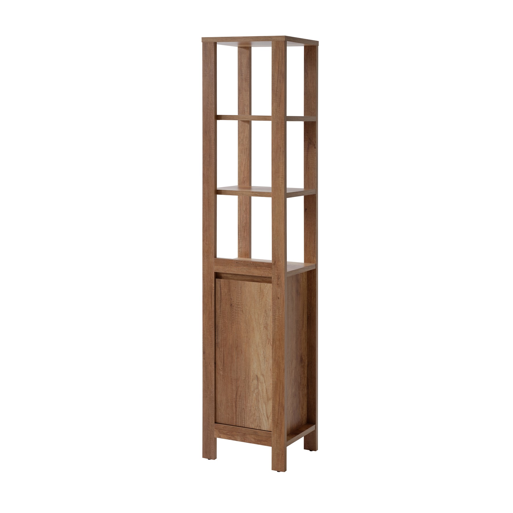 Badezimmer Hochschrank 185x40x35 cm KLASSIK Eiche | Hochschränke
