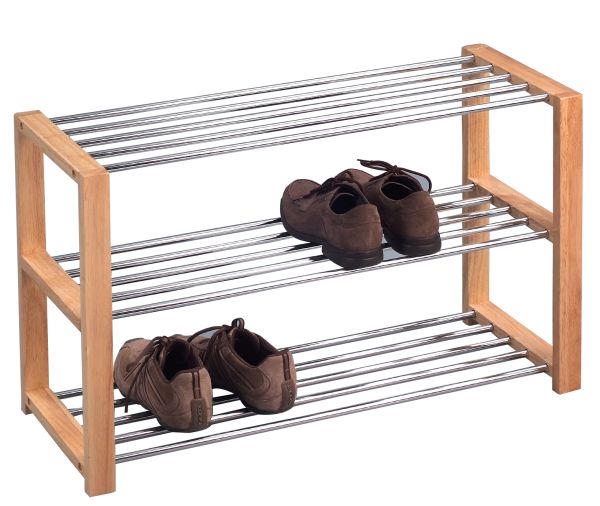 Schuhregal Schuhbank Regal - Run - Dekor Buche 80 x 50 cm