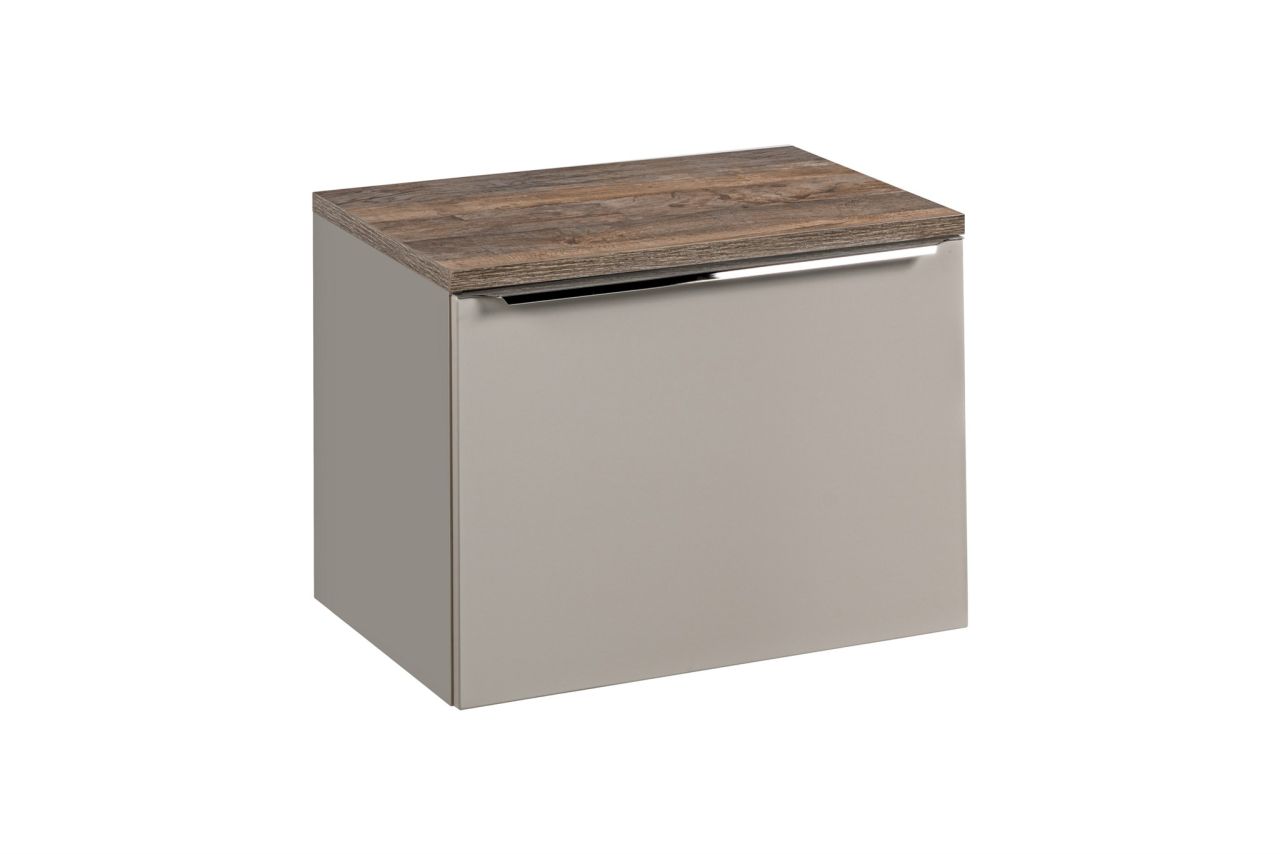 Waschtischunterschrank 60cm AKAN Taupe ohne Waschtisch