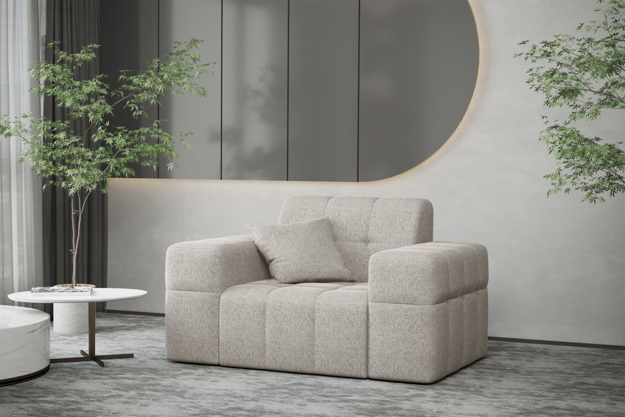 Sessel ersessel NANCY in Stoff Neve Beige