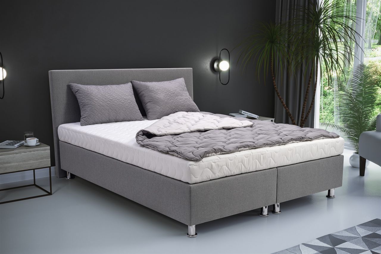 Polsterbett Schlafzimmerbett MADIN 90x200cm Komplettset