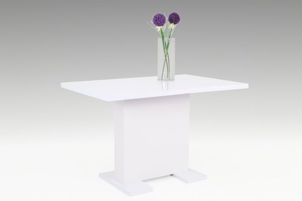 Esstisch Säulentisch - Silvi - 120 x 75 cm in Weiss