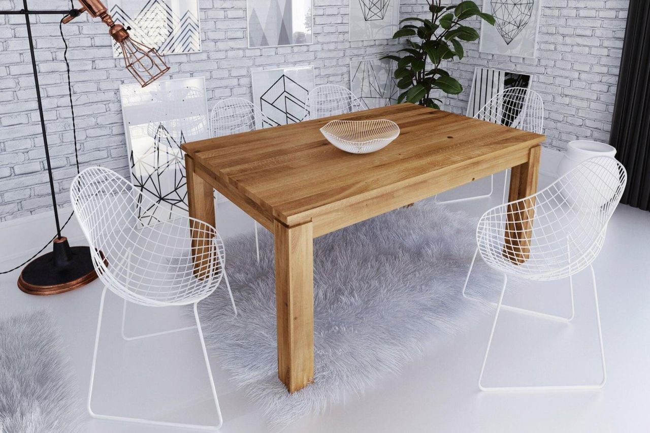 Esstisch Tisch Massivholztisch MAISON Buche massiv 130x80 cm