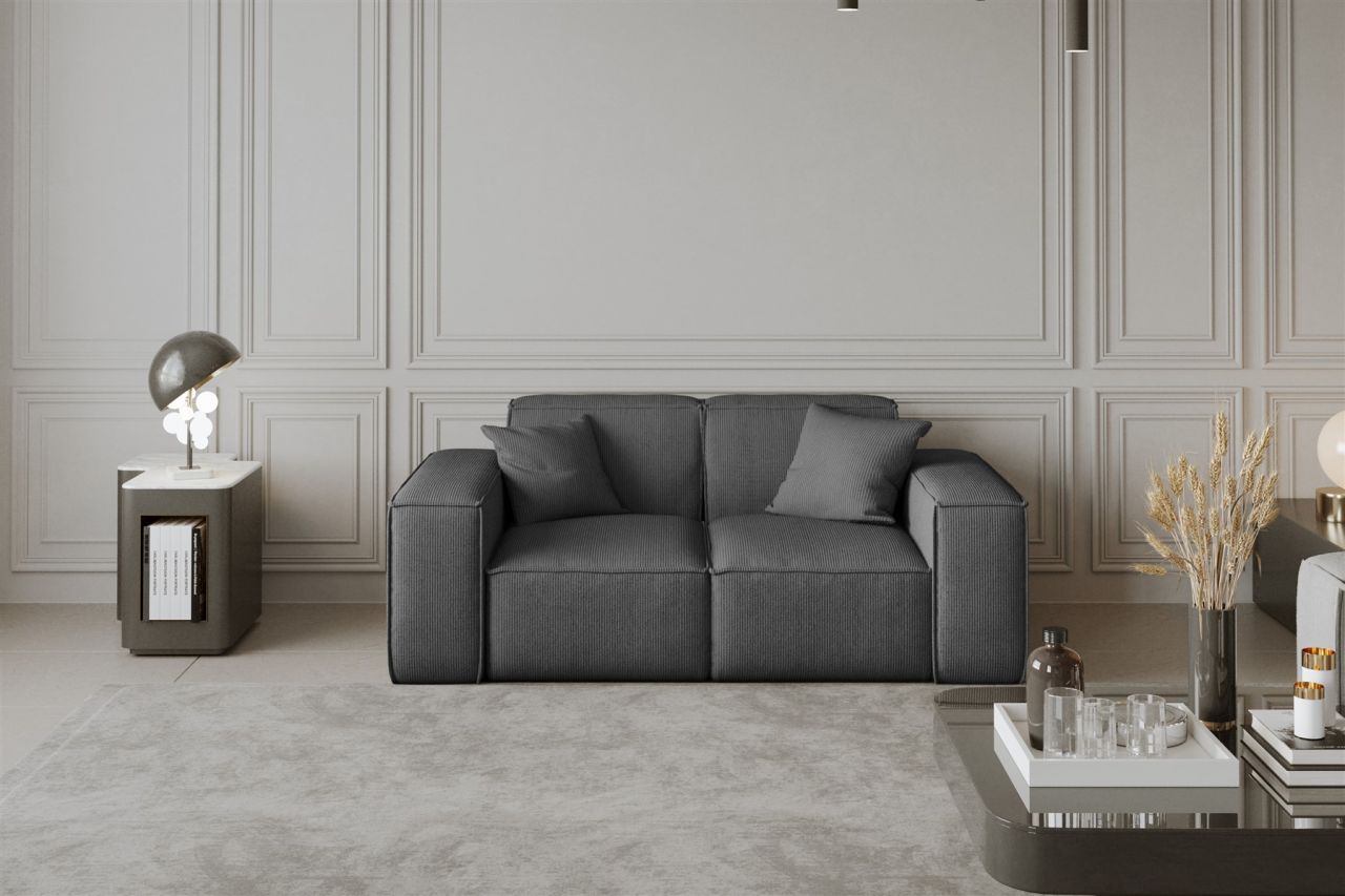 Sofa ersofa CELES 2-Sitzer in Stoff Scala Grau