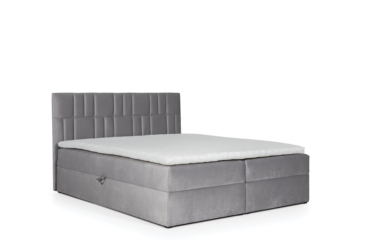 Boxspringbett Schlafzimmerbett CORTEZ 140x200cm Grau