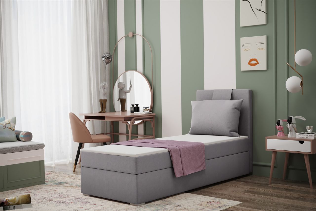 Boxspringbett Schlafzimmerbett SALMA 80x200cm in div. Farbvarianten