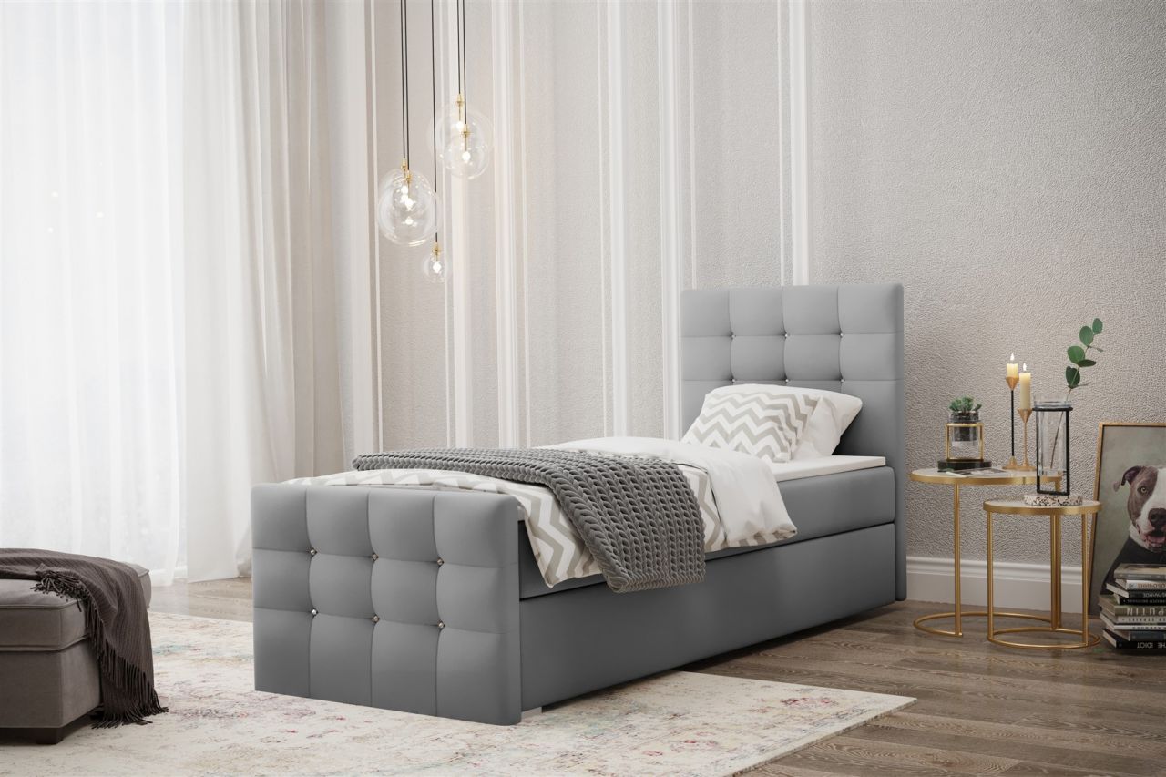 Boxspringbett Schlafzimmerbett Bett MAURO 90x200cm in div. Farbvarianten