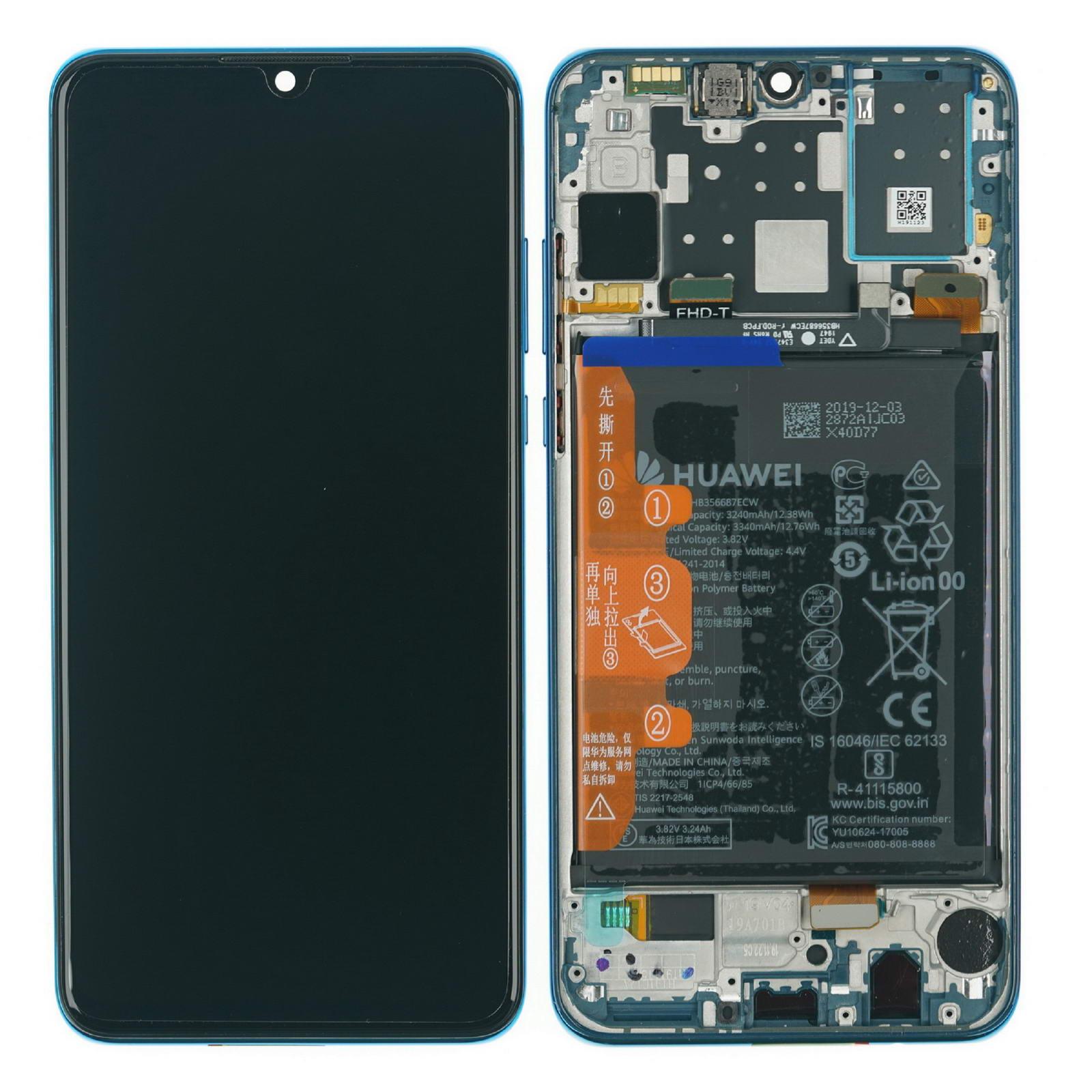 Display-Einheit inkl. Rahmen für P30 lite New Edition Blue ...