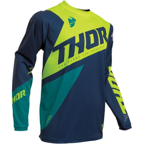 Thor Kids Jersey Sector Blade - Navy/Acid