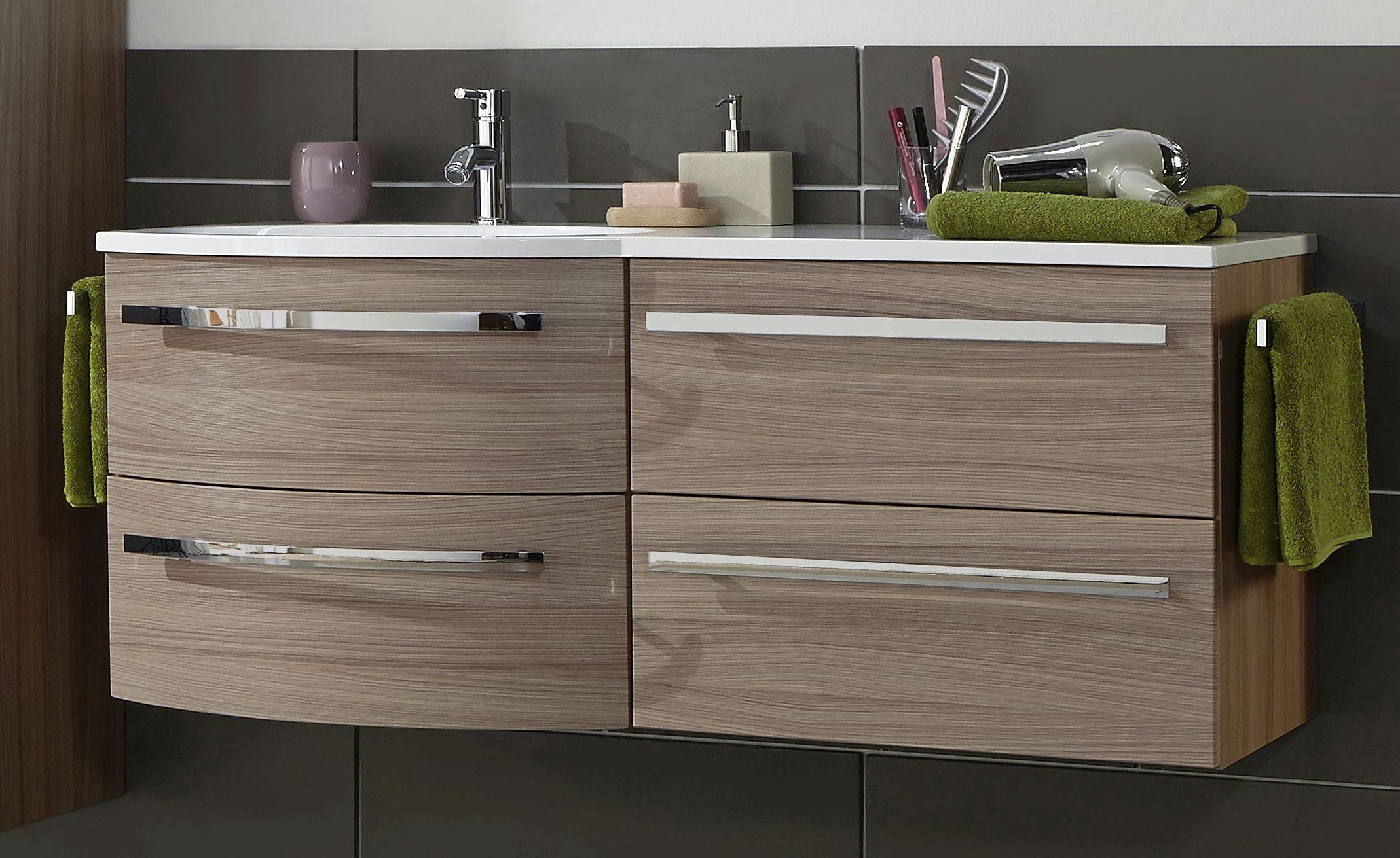 Marlin Bad 3090 Cosmo Badmöbel Set 120,4 cm breit kombinierbar