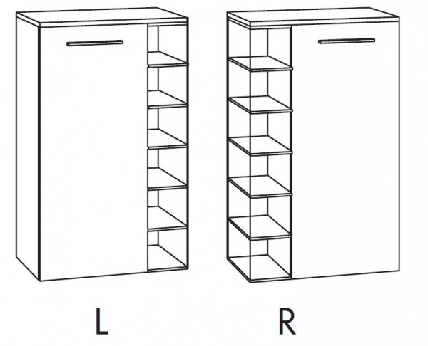 Marlin Bad 3250 Bad-Highboard 55 cm breit HBTGR55F