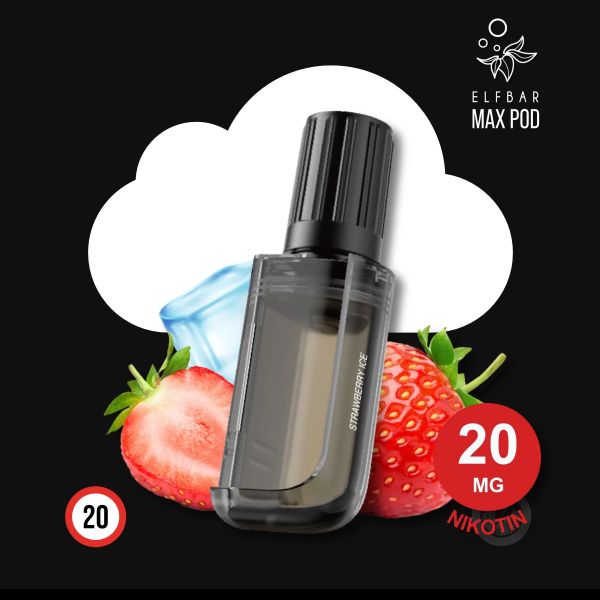 ELF BAR MAX Strawberry Ice Nachfüllbehälter Pod - 10 ml