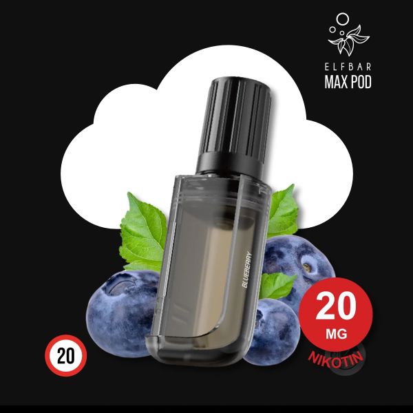 ELF BAR MAX Blueberry Nachfüllbehälter Pod - 10 ml