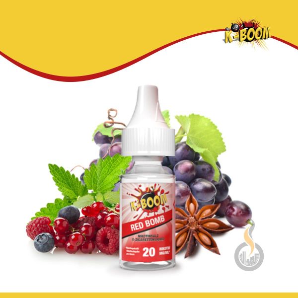 K-BOOM Red Bomb Nikotinsalz Liquid - 10 ml