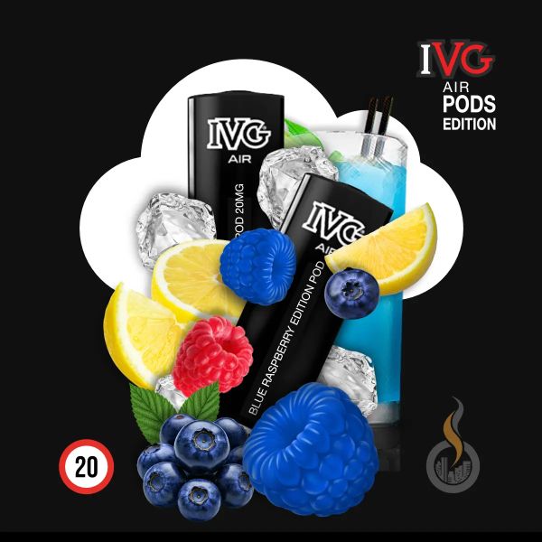 2x IVG Air Blue Raspberry Edition Pods - 2 ml