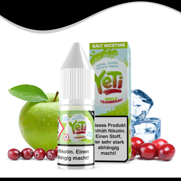 YETI Nic Salt Apple Cranberry Nikotinsalz Liquid - 10 ml