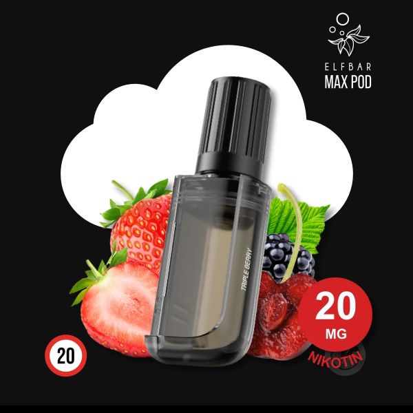 ELF BAR MAX Triple Berry Nachfüllbehälter Pod - 10 ml