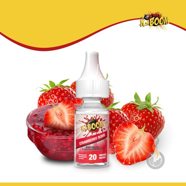 K-BOOM Strawberry Bomb Nikotinsalz Liquid - 10 ml